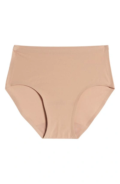 Shop Chantelle Lingerie Soft Stretch Seamless Hipster Panties In Coffee Latte
