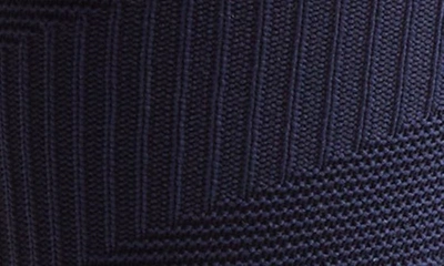 Cole Haan Mixed Stitch Dress Socks In Marine Blue