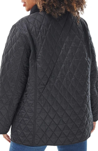 Barbour Annandale Water Resistant Quilted Utility Jacket In Black