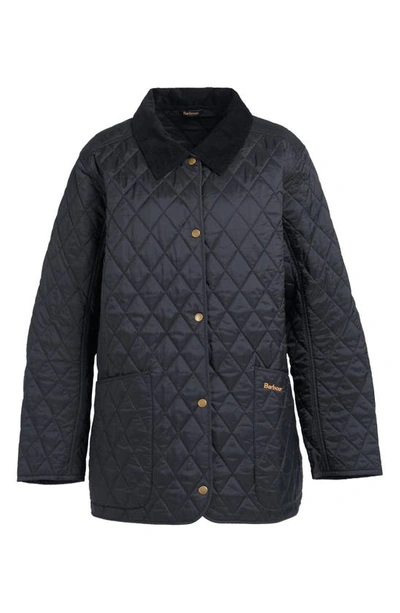 Barbour Annandale Water Resistant Quilted Utility Jacket In Black