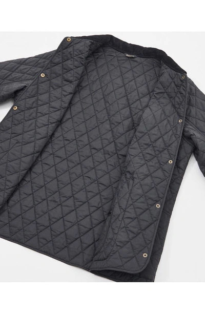 Barbour Annandale Water Resistant Quilted Utility Jacket In Black