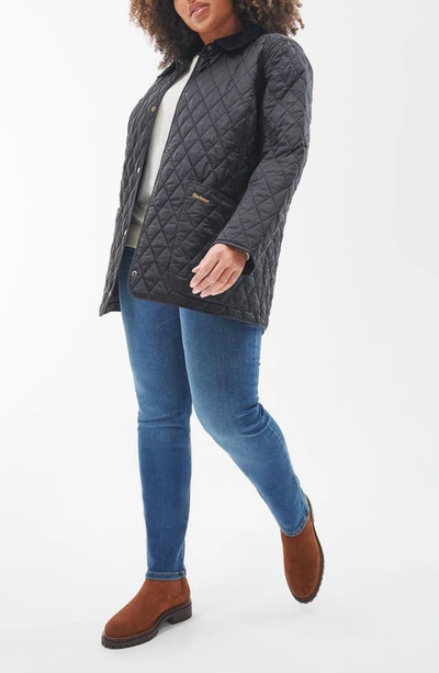 Barbour Annandale Water Resistant Quilted Utility Jacket In Black