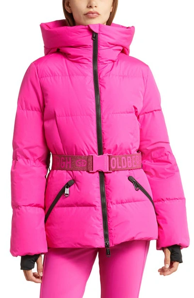 Shop Goldbergh Snowmass Waterproof Down Hooded Ski Jacket In Passion Pink