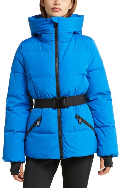 Shop Goldbergh Snowmass Waterproof Down Hooded Ski Jacket In Electric Blue