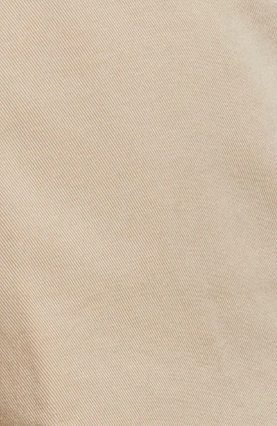 Berle Charleston Khakis Flat Front Cotton Twill Chinos In Khaki