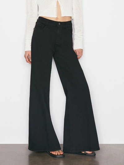 Shop Frame Le Palazzo Wide Leg Jeans In White