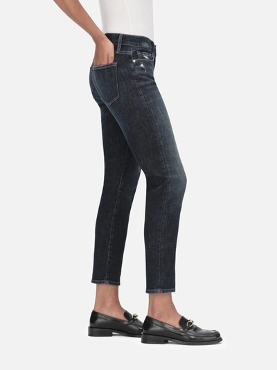 Shop Frame Le Garcon Crop Jeans In Blue