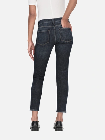 Shop Frame Le Garcon Crop Jeans In Blue