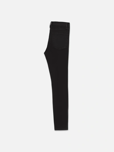 Frame 24 Hour Cropped High-rise Skinny Jeans In Black
