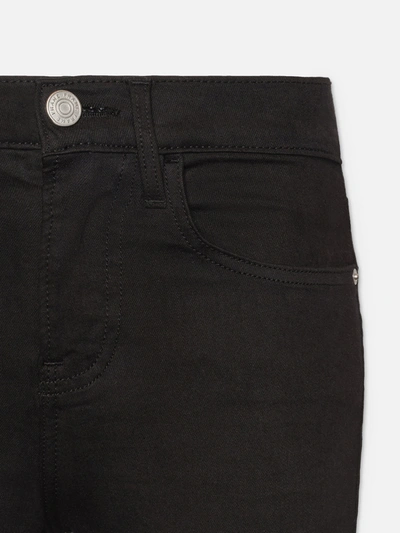 Frame 24 Hour Cropped High-rise Skinny Jeans In Black