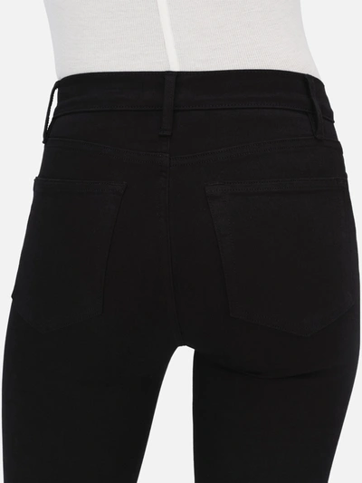 Shop Frame Le High Skinny Jeans In Black