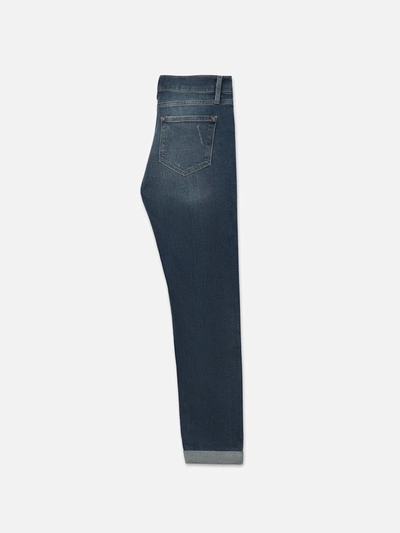 Shop Frame Le Garcon Jeans Azure Denim In Blue