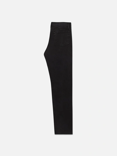 Frame Mid-rise Slim-fit Denim Trousers In Black
