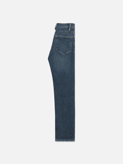 Shop Frame Le High Straight Jeans Bestia Denim In Blue