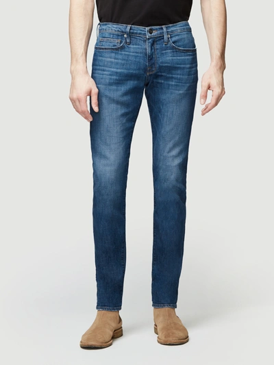 Frame L'homme Slim Jeans Dark Denim In Blue