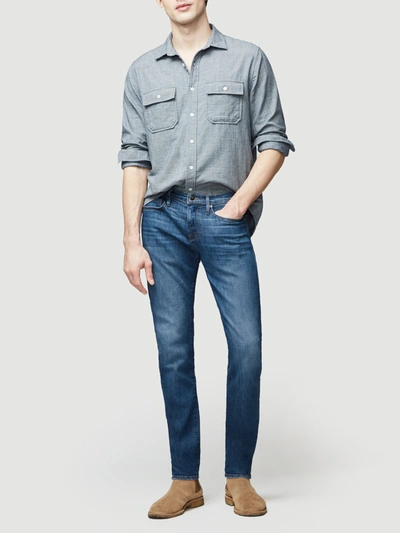 Frame L'homme Slim Jeans Dark Denim In Blue