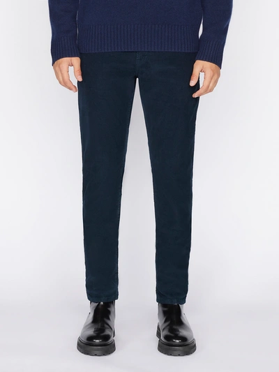 Shop Frame L'homme Slim Corduroy Jeans Navy Denim In Blue