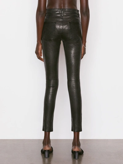 Shop Frame Leather Le High Skinny Pants In Black