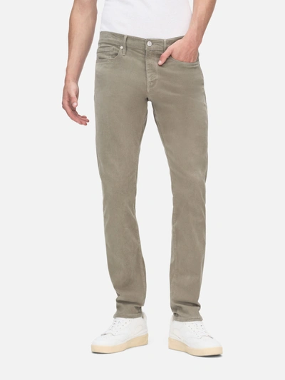Frame L'homme Slim Brushed Twill Jeans In Gray