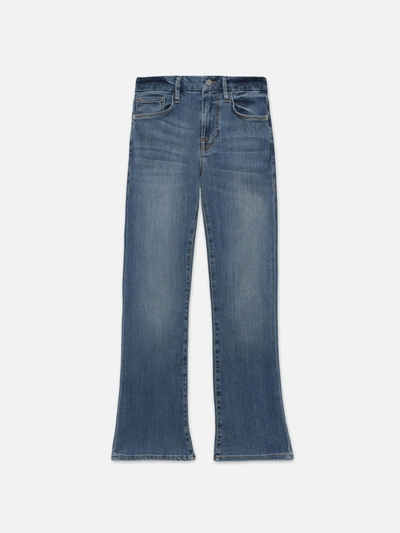 Shop Frame Le Crop Mini Bootcut Jeans In Blue