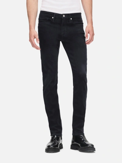 Frame Mid-rise Slim-fit Denim Trousers In Blue