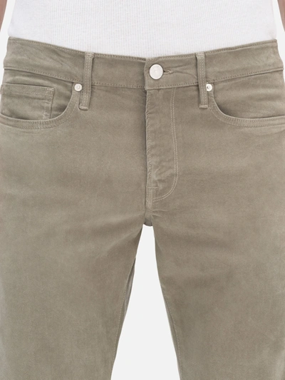 Frame L'homme Slim Brushed Twill Jeans In Gray