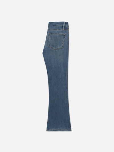Shop Frame Le Crop Mini Bootcut Jeans Poe Denim In Blue