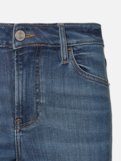 Shop Frame Le Crop Mini Bootcut Jeans Poe Denim In Blue