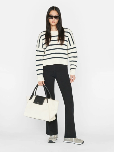 Frame Jetset Flare High-rise Flared Jeans In Black