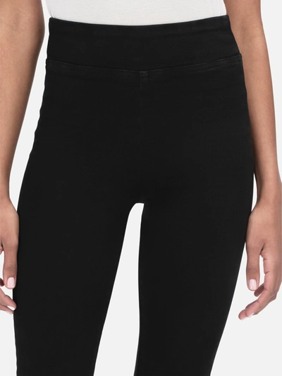 Shop Frame The Jetset Flare Jeans Sheen Noir Denim In Black