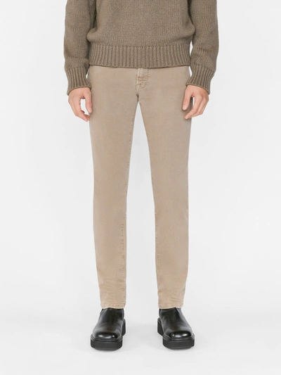 Frame Mid-rise Slim-fit Jeans In Brown