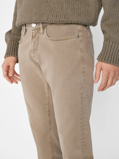 Frame Mid-rise Slim-fit Jeans In Brown