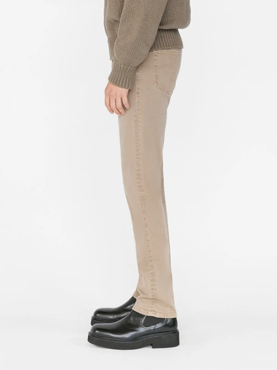 Frame Mid-rise Slim-fit Jeans In Brown