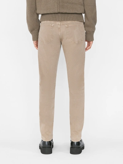 Frame Mid-rise Slim-fit Jeans In Brown