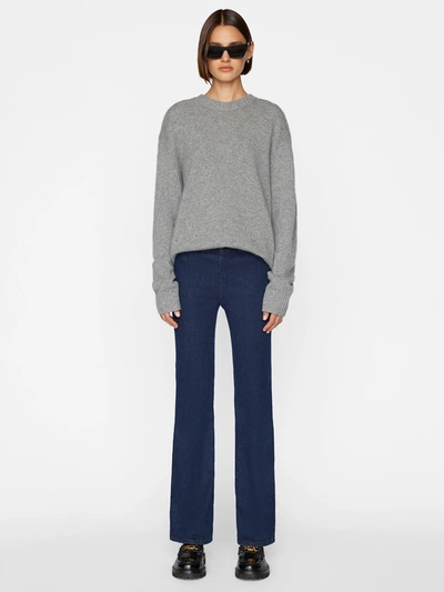 Frame Jetset Crop Hoch Sitzende Bootcut-jeans In Blue