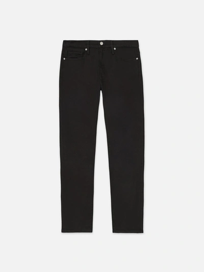Shop Frame L'homme Slim Crop Jeans Noir Denim In Black