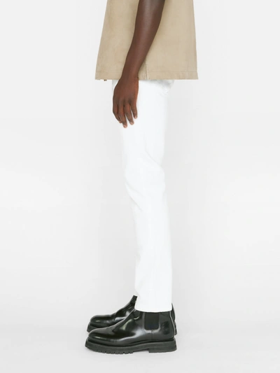 Shop Frame L'homme Slim Crop Jeans Blanc Denim In White