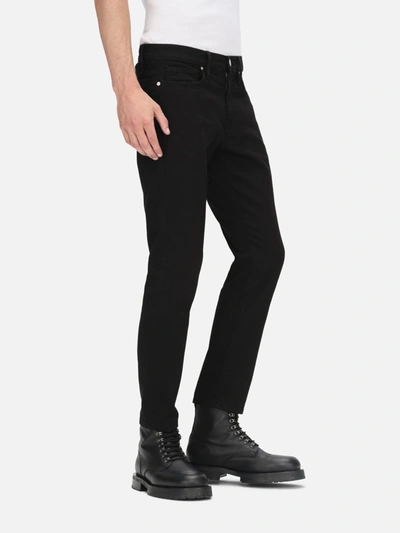 Shop Frame L'homme Slim Crop Jeans In Black