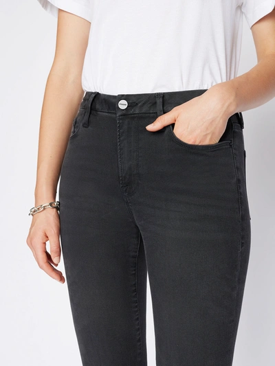 Shop Frame Le Mini Bootcut Jeans Billups Denim In Black