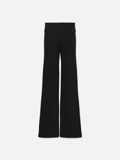 Frame The Jetset Wide Leg Jeans In Black