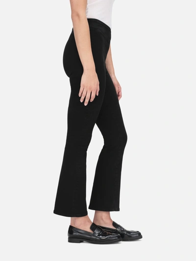 Frame The Jetset Crop Mini Bootcut Jeans In Black