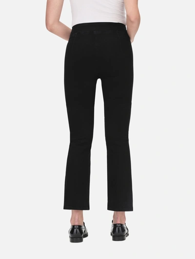 Shop Frame The Jetset Crop Mini Bootcut Jeans In Black