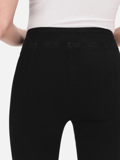 Frame The Jetset Crop Mini Bootcut Jeans In Black