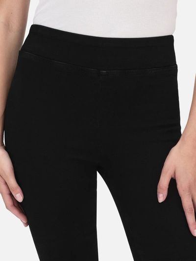 Frame The Jetset Crop Mini Bootcut Jeans In Black