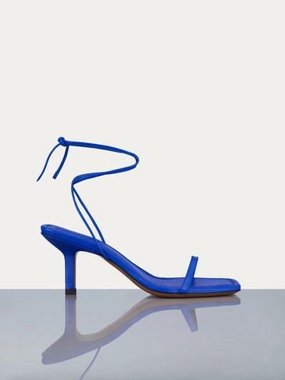 Shop Frame Le Ozzie Lace Up Sandals In Blue