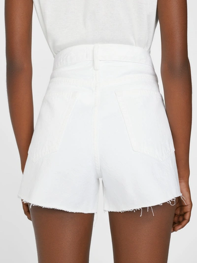 Shop Frame Le Brigette Shorts In White