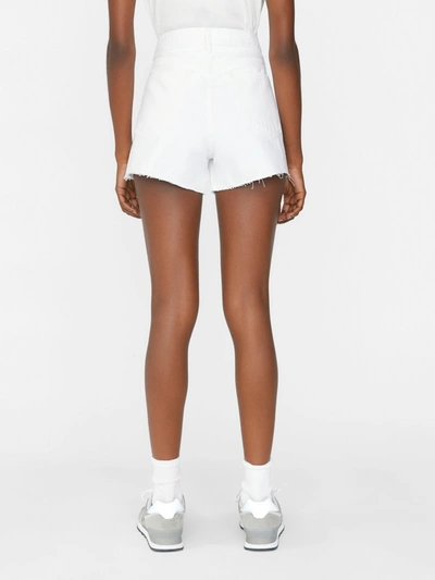Shop Frame Le Brigette Shorts In White