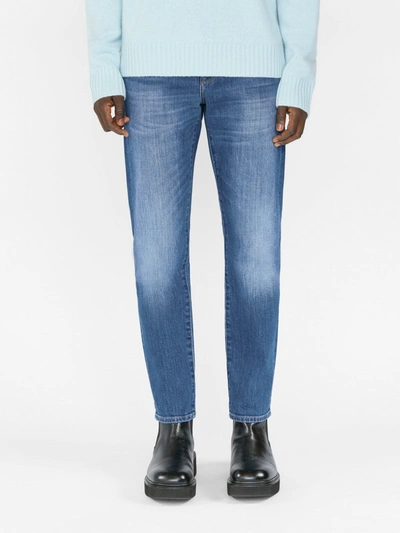 Shop Frame L'homme Slim Crop Jeans In Blue