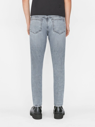 Shop Frame L'homme Skinny Degradable Jeans In Gray