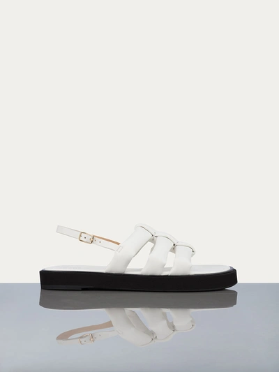 Shop Frame Le Weston Sandals In White